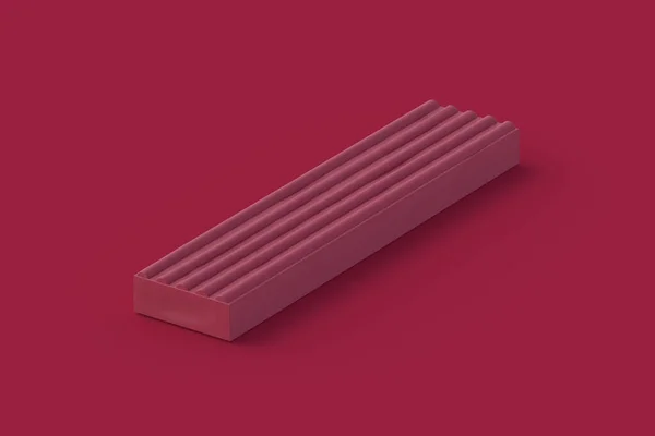 Plasticine Van Magenta Rode Achtergrond Kleur Van Het Jaar 2023 — Stockfoto