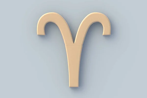 Ram Astrologisch Teken Metallic Gouden Dierenriem Symbool Horoscoop Numerologie Astrologische — Stockfoto
