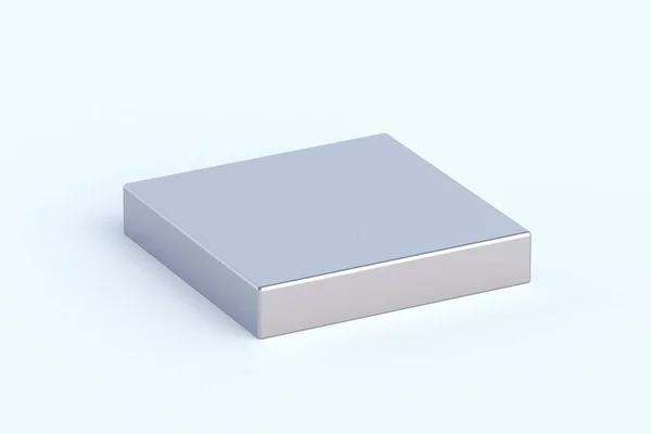 白色背景上的钕磁铁 3D渲染 — 图库照片