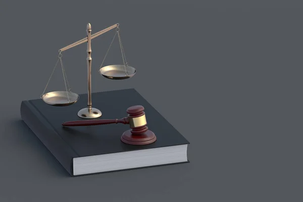 Punishment Responsibility Scales Justice Gavel Book Legal Law Concept Constitutional — Stock Photo, Image