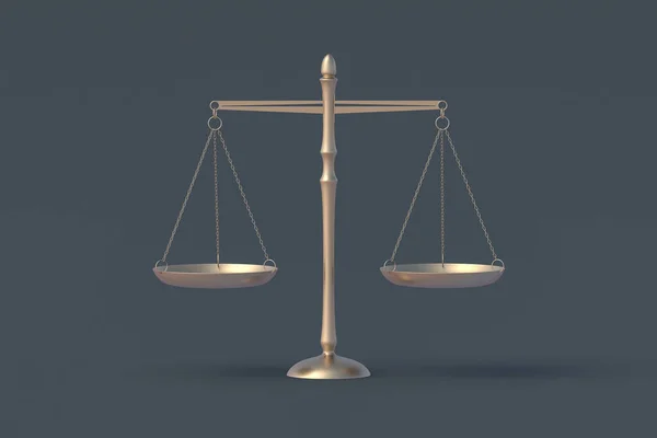 法律の概念 黒のテーブルの上の正義のスケール 罰と責任だ 憲法上の権利 3Dレンダリング — ストック写真