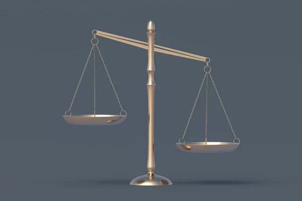Straf Verantwoordelijkheid Gouden Schalen Van Gerechtigheid Juridisch Concept Grondwettelijke Rechten — Stockfoto