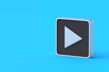 Müzik dinle. Çal düğmesi. Proje başlangıcı konsepti. Videoyu izle. Multimedya aygıtı için kontrol arayüzü. Ses oynatıcı. Popüler şarkıları çal. Çevrimiçi medya. Uzayı kopyala 3d hazırlayıcı