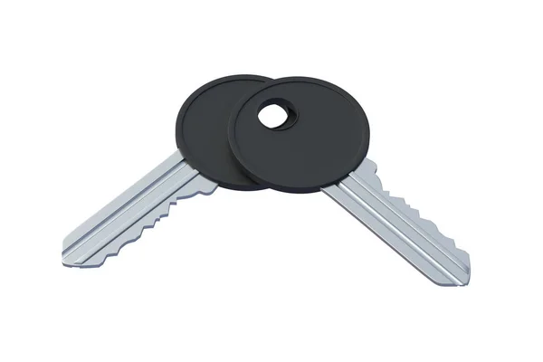 Keys Isolated White Background Render — Stock Photo, Image