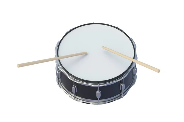 Drum Sticks Isolated White Background Percussion Musical Instrument Render — Stock Photo, Image