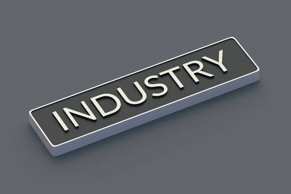 Woordindustrie Knop Een Slimme Fabriek Innovatie Moderne Technologie Modernisering Van — Stockfoto