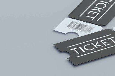 Sinema, tiyatro, gösteri ve diğer gösteriler için biletler. Uzayı kopyala 3d hazırlayıcı