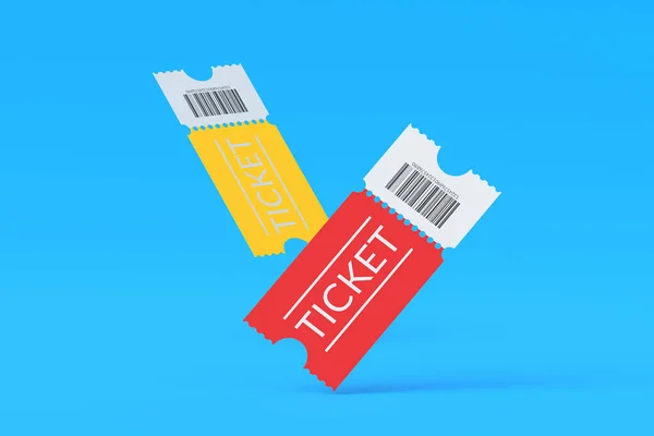 stock image Falling tickets for cinema, theatre, show and other entertainments. 3d render