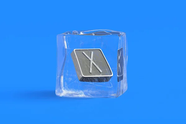 Гобоя Кубику Льоду Ілюстрація — стокове фото
