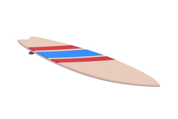 Surfboard Strips Isolated White Background Render — Stock Photo, Image
