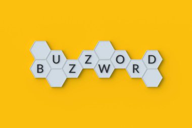 Bal peteğine yazılan şifre. Modern ifade. Popüler konuşma. 3d hazırlayıcı