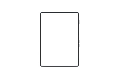 Beyaz arkaplanda boş ekran izole edilmiş bir kitap. Üst Manzara. 3d hazırlayıcı