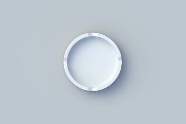 Kül tablası gri arka planda. Nikotin bağımlılığı. Sağlıksız bir yaşam tarzı. Üst Manzara. 3d hazırlayıcı