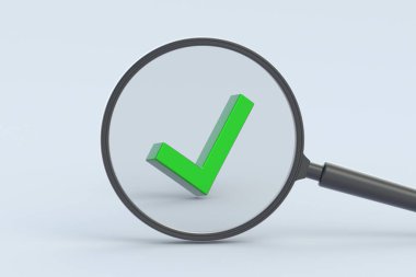 Büyütecin arkasındaki işaretleri kontrol et. 3d hazırlayıcı