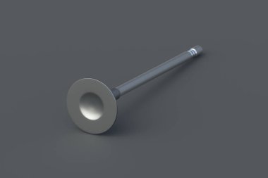 Bir motor vanası. Otomotiv parçaları. Yedek detay. Araba ya da motosiklet bakımı. Motor tamiri. 3d hazırlayıcı