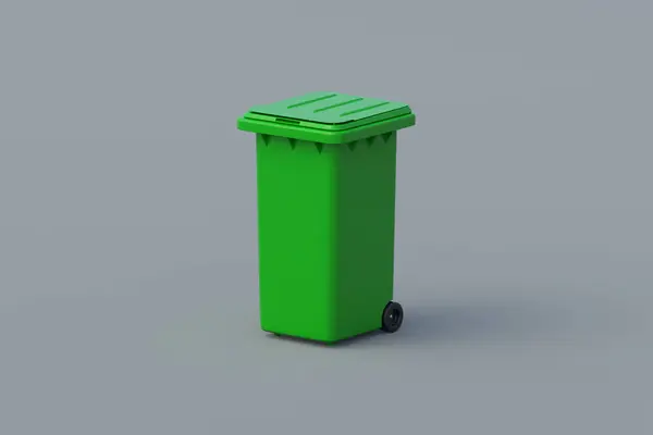 Papierkorb Plastikmülltonnen Müllabfuhr Müllcontainer Mülleimer Für Verschiedenen Müll Box Für — Stockfoto