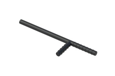 Polis copu beyaz arka planda izole edildi. Polis lastiği. Polis ekipmanları. 3d hazırlayıcı