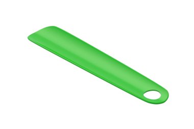 Tek çekiç beyaz arka planda izole edilmiş. Plastik ayakkabı kaşığı. 3d hazırlayıcı