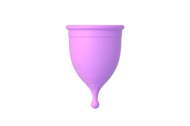 Bir adet bardağı beyaz arka planda izole edilmiş. 3d hazırlayıcı