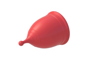 Adet bardağı beyaz arka planda izole edilmiş. 3d hazırlayıcı