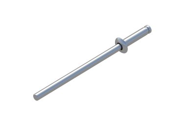 Kör perçin beyaz arka planda izole edilmiş. Tamir için kondüktörler. 3d hazırlayıcı