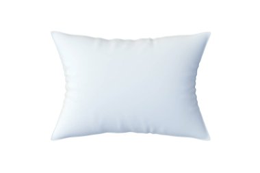 Beyaz arka planda bir yastık izole. Çağdaş yastık. Üst Manzara. 3d hazırlayıcı