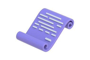 Anlaşma beyaz arka planda izole edildi. 3d hazırlayıcı