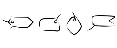 El yapımı satış etiketleri. Her proje için iyidir..