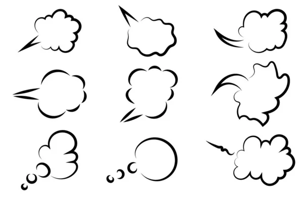 Ένα Σύνολο Από Φυσαλίδες Συνομιλίας Σύννεφα Λέξεων Καλό Για Κάθε — Διανυσματικό Αρχείο