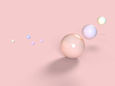 A background with elegant beautiful 3d spheres. Good for any project.