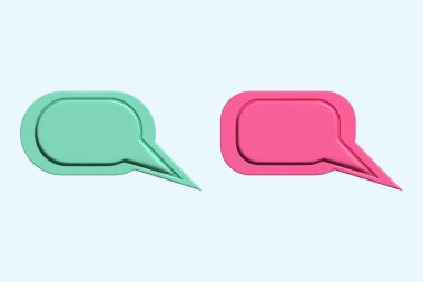 A set of 3d chat bubbles or words clouds. Good for any project.