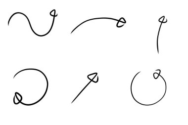 Bir dizi düz siyah ok simgesi. Yön işaretleri, yön bulma düğmeleri. Projeler için iyi.