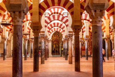 The Mezquita (Mosque) of Cordoba is a Roman Catholic cathedral and former mosque situated in the Andalusian city of Cordoba, Spain. clipart