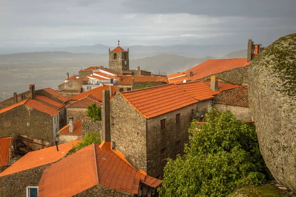 stock image Beautiful Exposure from the Viewpoint of Monsanto village in Portugal, considered the 