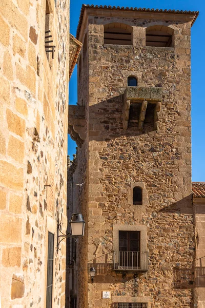 Vista Los Principales Edificios Cuadrados Este Pueblo Romano Saber Casco — Foto de Stock