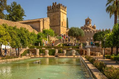 Alcazar de los Reyes Cristianos Bahçeleri, Alcazar Andalusi ve Müzesi, Cordoba, İspanya