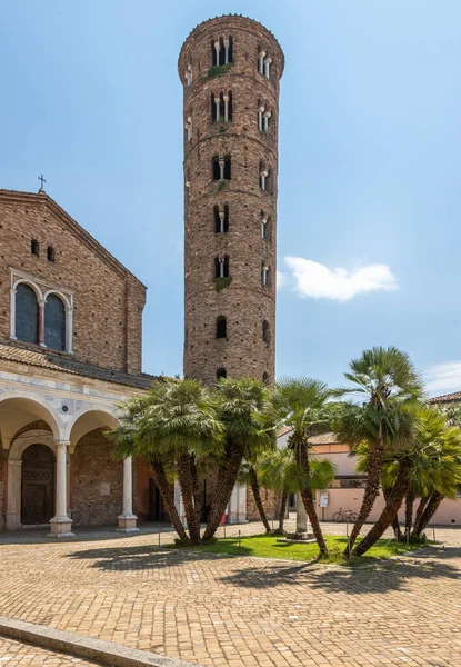 Exposición Vertical Basilica Sat Apollinare Nuovo Desde Roma Ravenna Emilia — Foto de Stock