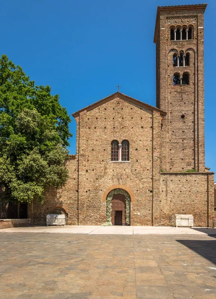 Exposición Exterior Vertical Basílica San Francesco Desde Piazza Francesco Ravenna — Foto de Stock