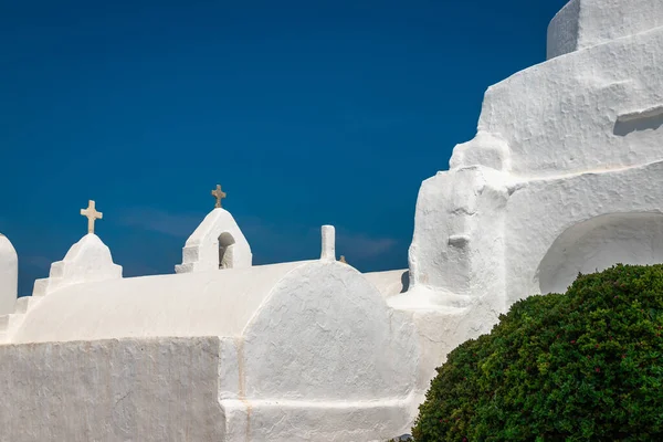 stock image Architecture Exposure of Mykonos of the island old buildings, on a sunshiny day showing this magnificent island