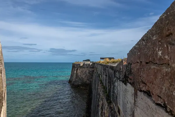stock image Exposure of the artillery used in the keep, the largest fort in Bermuda
