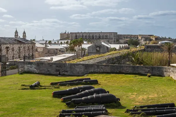 stock image Exposure of the artillery used in the keep, the largest fort in Bermuda