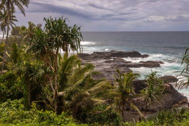 Lotofaga yakınlarındaki adanın güney kıyısında Samoa 'nın inanılmaz kıyı şeridine maruz kalmışlar. Samoa