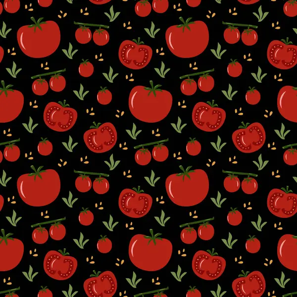 kırmızı domatesler sebzeler pürüzsüz desenli dekorasyon koyu arkaplan