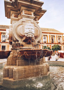 Sevilla şehri. Seville, Endülüs, İspanya 'da sokak fotoğrafı. Yüksek kalite fotoğraf