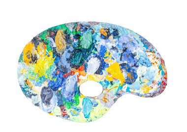 Farklı renklerde kullanılan palet