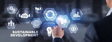 SDG - Sürdürülebilir Kalkınma Hedefleri. İş Teknolojisi kavramı.