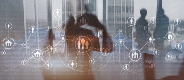 HR Human Resources Business concept mixed media 2023.