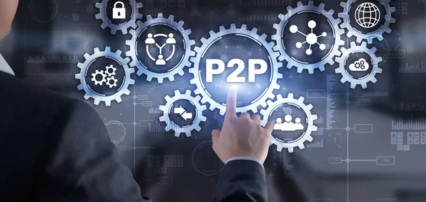 Akranlarından P2P 'ye. Büyütüyorum. Finansal veri ticareti para birimi kavramı.