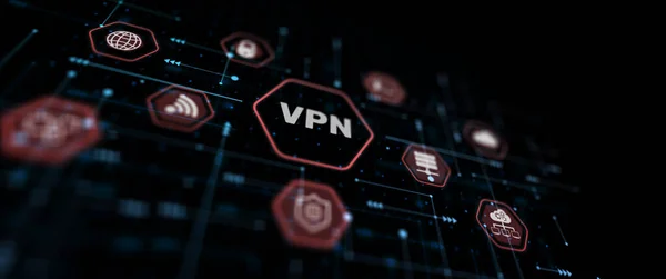 Vpn Network Security Internet Privacy Encryption Concept Abstract Background — Stock Photo, Image