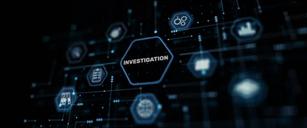 Investigation Business concept on abstract background.